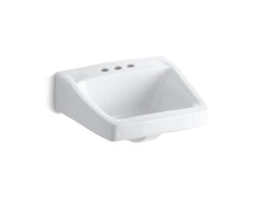KOHLER KOHLER 1728-0 Chesapeake 19-1/4 x 17-1/4 in. Rectangular Wall Mount Bathroom Sink