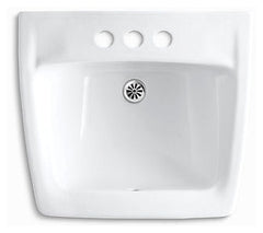 KOHLER KOHLER 1728-0 Chesapeake 19-1/4 x 17-1/4 in. Rectangular Wall Mount Bathroom Sink