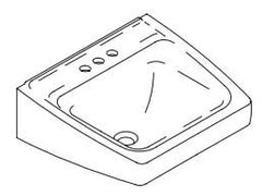 KOHLER KOHLER 1728-0 Chesapeake 19-1/4 x 17-1/4 in. Rectangular Wall Mount Bathroom Sink