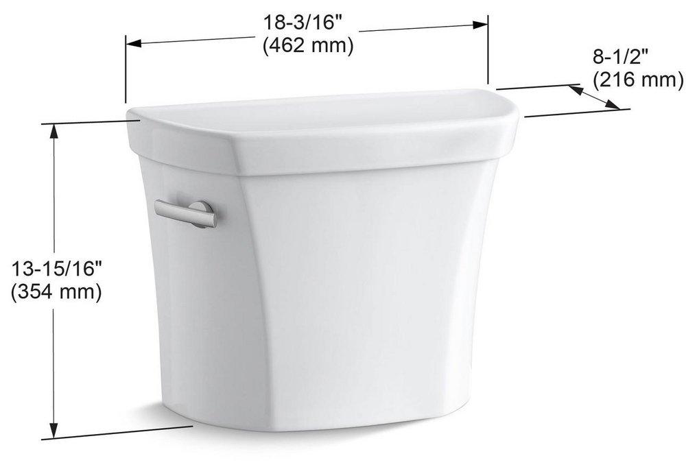 KOHLER KOHLER 4467-0 Wellworth 1.28 gpf Toilet Tank in White
