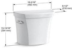 KOHLER KOHLER 4467-0 Wellworth 1.28 gpf Toilet Tank in White