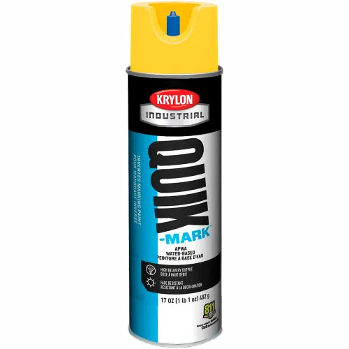 KRYLON Krylon A03801004 Quik-Mark Water-Based Inverted Marking Paint 12 oz Utility Yellow