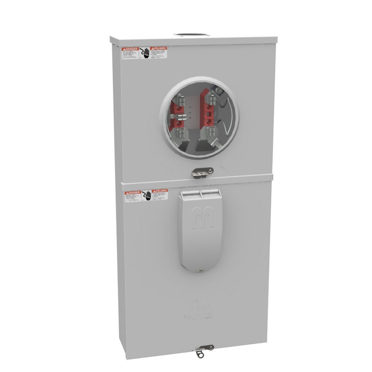 MILBANK Milbank U5844-PXL-200-KK 4 Term, Ringless, Small Closing Plate Pack Inside Meter Socket, Horn Bypass, 1-200 Amp, Main Breaker