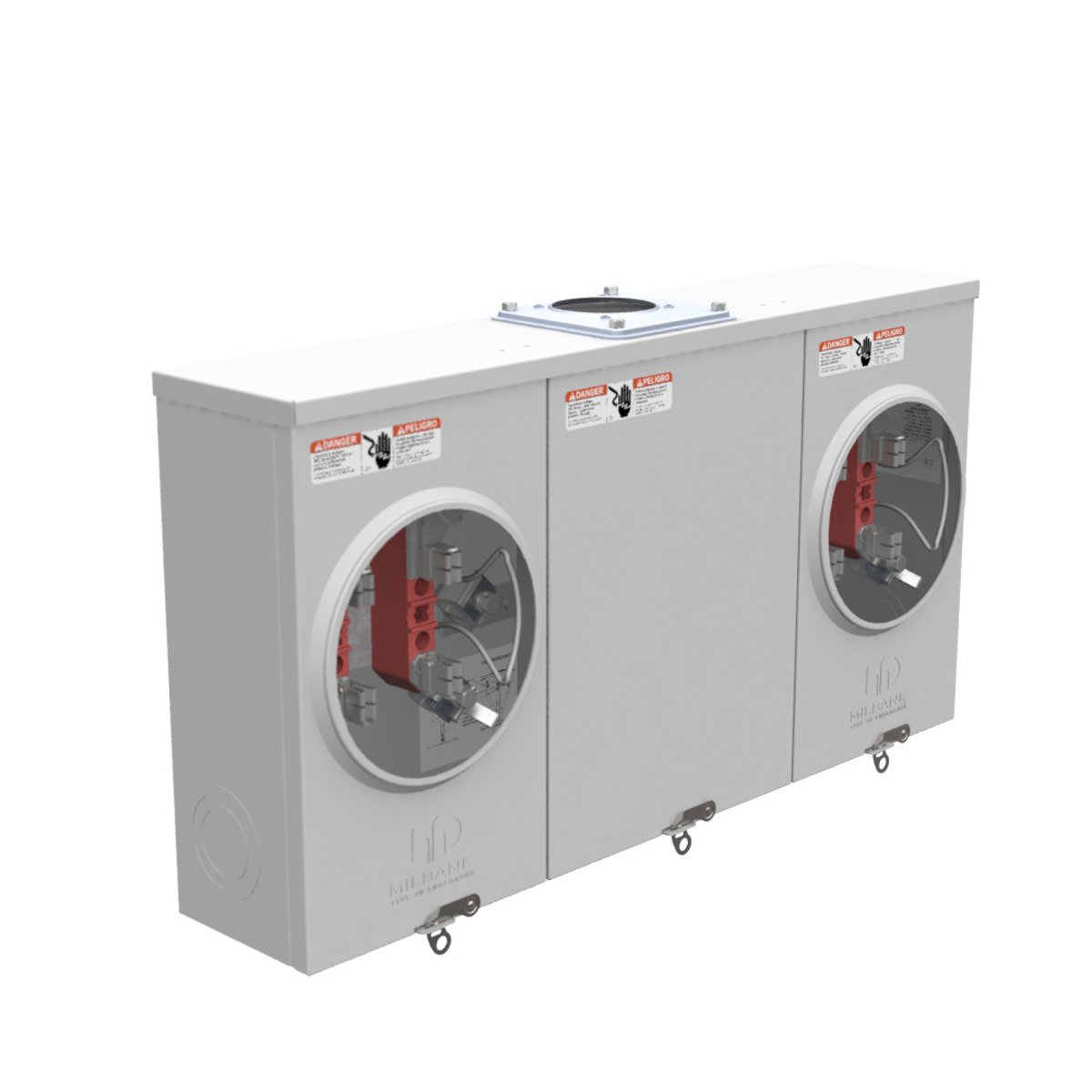 MILBANK Milbank U1232-RRL-KK-K1 4 Term Ringless Large Hub Opening Adapt to Small Horn Bypass 2 Position Single Connector 6-350 kcmil 150 Amp