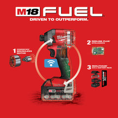 Milwaukee 2857-22 M18 FUEL 1/4 Hex Impact Driver w/ One Key XC Kit