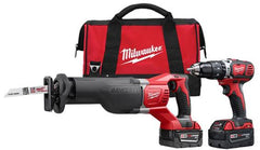 MILWAUKEE Milwaukee 2694-22 M18 Cordless LITHIUM-ION 2-Tool Combo Kit Hammer Drill/Driver & Reciprocating Saw