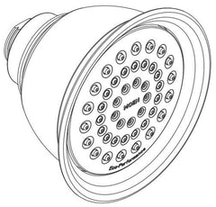 MOEN Moen 6302BN Showerhead Brushed Nickel 1-Function 4-3/8 Diameter Spray Head