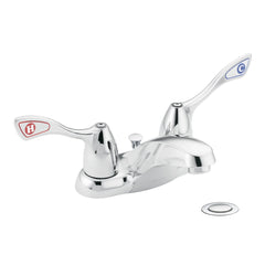 MOEN Moen 8820 M-BITION Chrome 1.2 GPM 2 Hole Centerset Deck Mount Double Wrist Blade Handle Commercial Lavatory Faucet