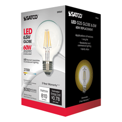SATCO-NUVO Satco S9564 G25 LED 7 Watt Clear Medium Base 2700K 810 Lumens