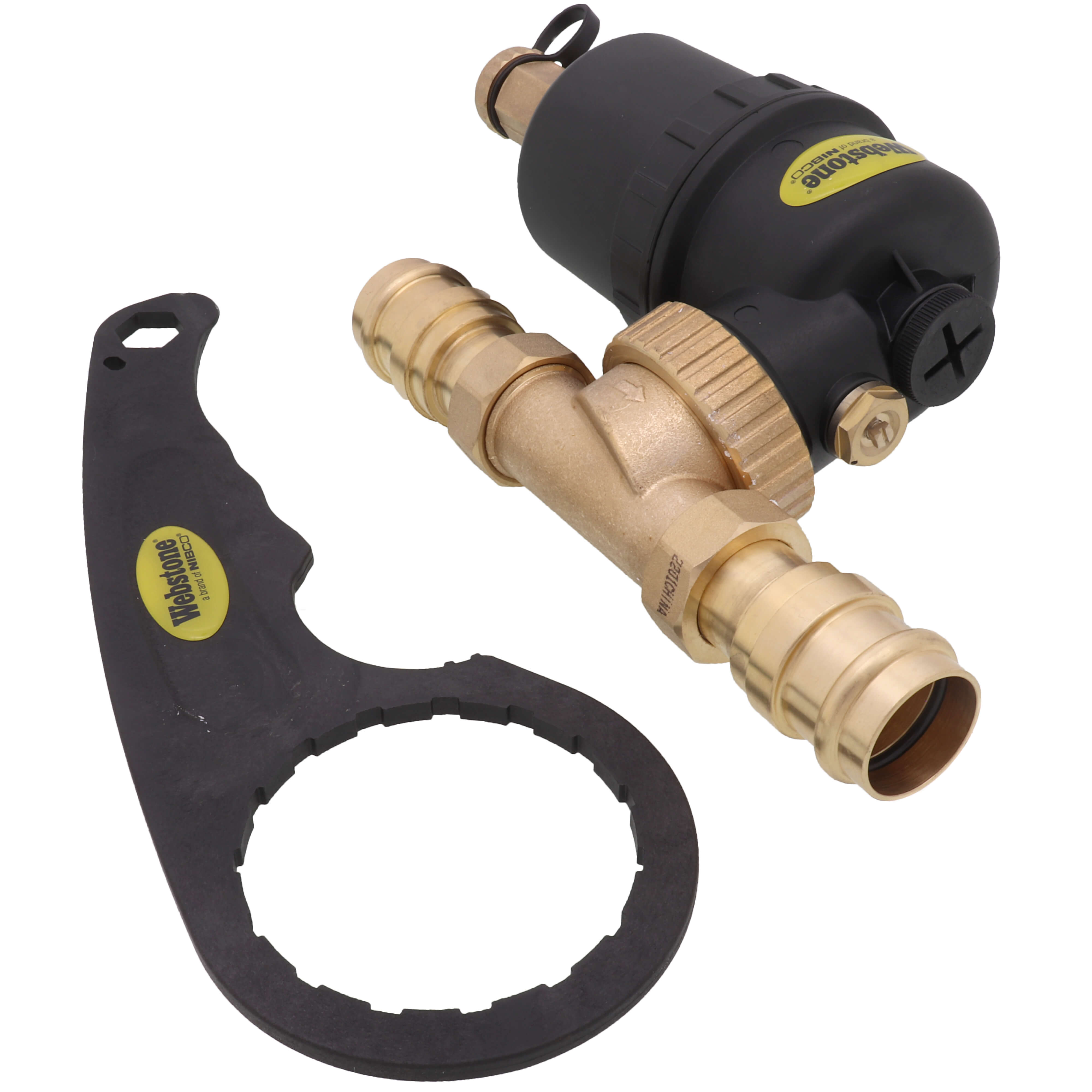 WEBSTONE Webstone H-78704 1 Press Brass Magnetic Boiler Filter