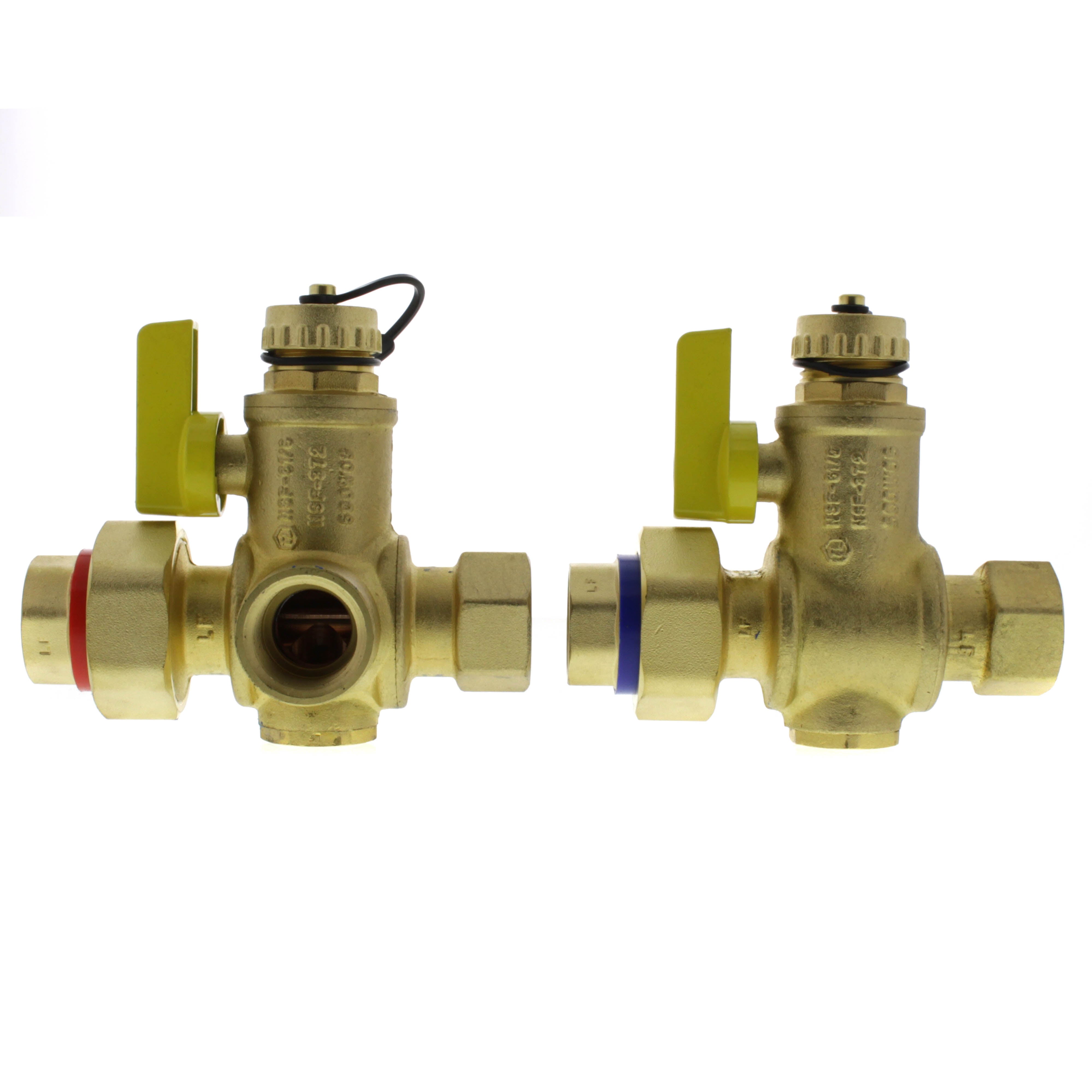 WEBSTONE Webstone H-40443WPR 3/4 IPS Isolator E-X-P Tankless Water Heater Service Valve Kit w/ 150 PSI Pressure Relief Valve
