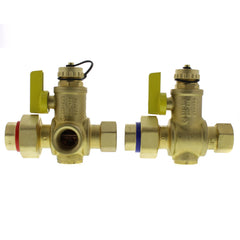 Webstone H-40443WPR 3/4 IPS Isolator E-X-P Tankless Water Heater Service Valve Kit w/ 150 PSI Pressure Relief Valve