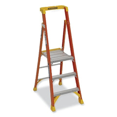 WERNER Werner PD6203 3-step Fiberglass Step Ladder Type Ia 300 Lb