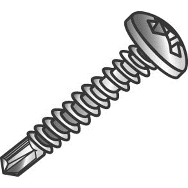 CULLY Cully 82808J Self-Drilling Tek Screw 8-18 x 1/2IN Phillips Zinc