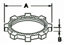 BRIDGEPORT BRIDGEPORT 109-DC IMC/Rigid Conduit Locknut 3-1/2 Inch