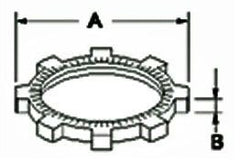 BRIDGEPORT BRIDGEPORT 109-DC IMC/Rigid Conduit Locknut 3-1/2 Inch