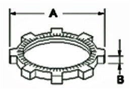 BRIDGEPORT Bridgeport 110-DC Brdgport 4-in Locknut