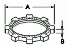 BRIDGEPORT Bridgeport 110-DC Brdgport 4-in Locknut
