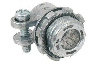 BRIDGEPORT Bridgeport 403-DC2 Connector, Squeeze, Zinc Die Cast, Trade Size 3/8 Inch