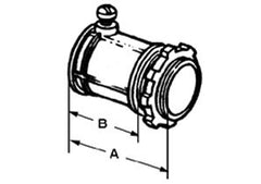 BRIDGEPORT Bridgeport 31-DC2 Connector Set Screw Zinc Die Cast 3/4 Inch Rigid