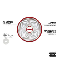 MILWAUKEE Milwaukee 49-90-2012 M18 FUEL Compact Vacuum Filter