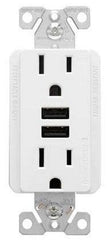 EATON Eaton TR7765W-BOX Combination USB Charger 15A 125V