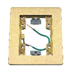 HUBBELL Hubbell SB3083W HUB 1 Gang Rectangular Brass Flange