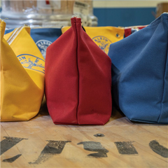 KLEIN TOOLS Klein Tools 5539LCPAK Canvas Bags with Zipper Large Assorted Colors 3-Pack