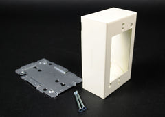 LEGRAND Legrand WH2048 Wiremold 2000 Steel White Switch and Receptacle Box