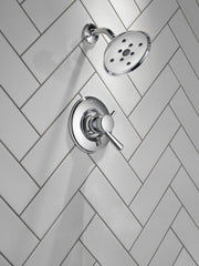 DELTA FAUCET Delta Faucet T17293 Linden Single Handle Multi Function Shower Faucet in Chrome Trim Only