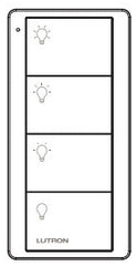 LUTRON Lutron PJ2-4B-GBL-L31 Pico 4-Button Scene Light Control, Black