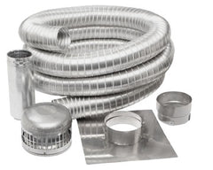 METAL-FAB Metal-Fab SLK0435C Chimney Liner Kit, 35 ft L, Stainless Steel