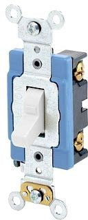 LEVITON Leviton 1201-LHW 15 Amp 120 Volt Lighted Handle Toggle Switch