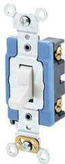 LEVITON Leviton 1201-LHW 15 Amp 120 Volt Lighted Handle Toggle Switch
