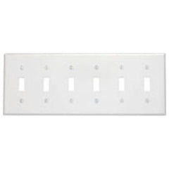 LEVITON Leviton 84036-40 6-Gang Toggle Device Mount Switch Standard Size