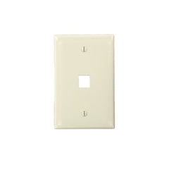 LEVITON Leviton 41091-1TN Wall Plate Midway Size 1-Port Light Almond