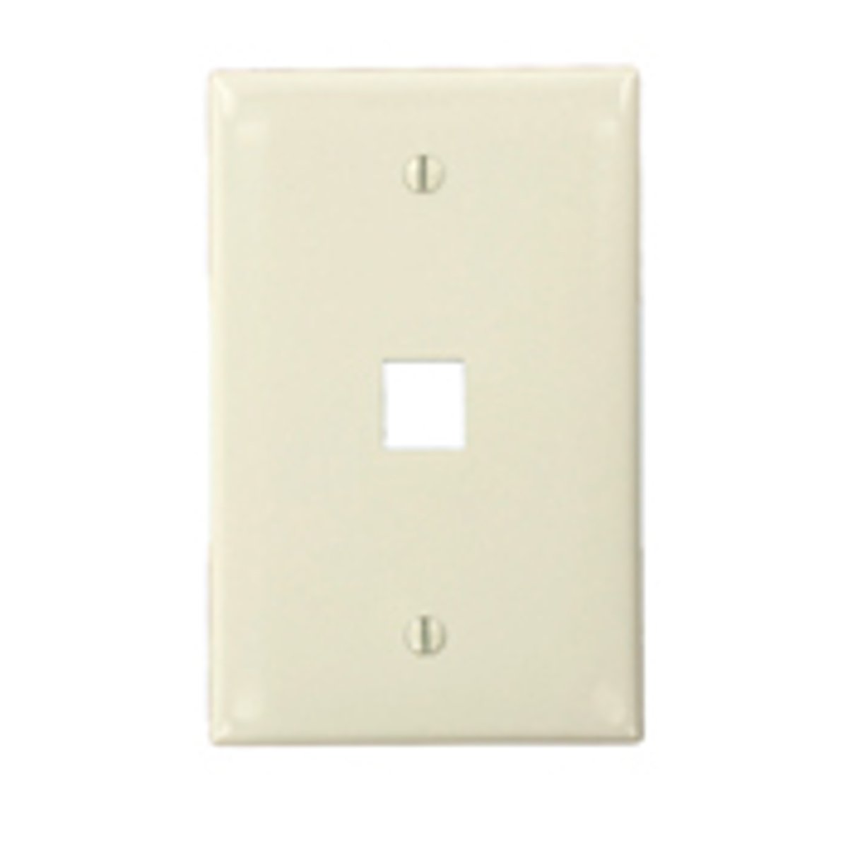 LEVITON Leviton 41091-1TN Wall Plate Midway Size 1-Port Light Almond