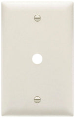 LEGRAND Pass & Seymour TP11LA 0.07 Inch Thk Nylon Material, Light Almond Color, (1) Telephone/Cable
