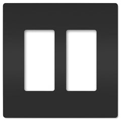 LEGRAND Pass & Seymour RWP262BK 2Gang Screwless Wall Plate - Black