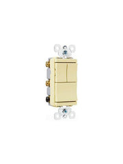 LEGRAND Pass & Seymour TM8111ICC 15 Amp 120 VAC 1-Pole Ivory Decorator Combination Switch