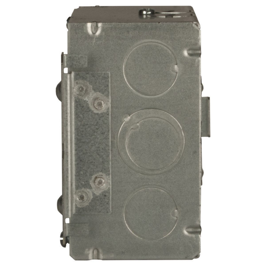 RACO RACO 248MS 4 Square Box, Welded with (2) STAB-IT Connectors, 600V, (2-1/8 Deep)