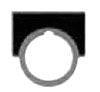 SIEMENS Siemens 52NL13 Jog Brushed Aluminum Large Push Button Legend Plate
