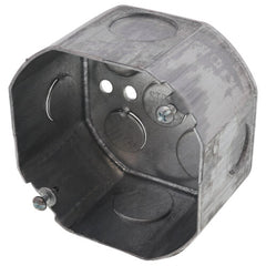 STEEL CITY Steel City 54171-1/2&3/4 4 Inch 22.5 Cu.in Steel Octagon Box with 1/2 and 3/4 Inch Knockouts