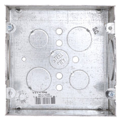 STEEL CITY Steel City 7217111/4 Square Box, 42 Cubic Inches, 4-11/16 Inches Square x 2-1/8 Inches Deep