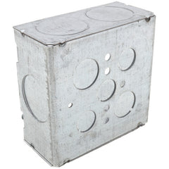 STEEL CITY Steel City 7217111/4 Square Box, 42 Cubic Inches, 4-11/16 Inches Square x 2-1/8 Inches Deep