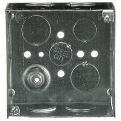 STEEL CITY Steel City 521713/4 4 Steel Square Box 30.3 cu.in. 3/4 & 1/2 Eccentric KOs