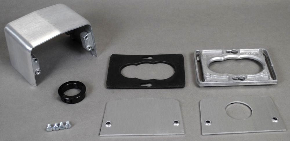 WIREMOLD Wiremold 525A Fitting Communication Die Cast Aluminum 4-Piece Replacement Fitting