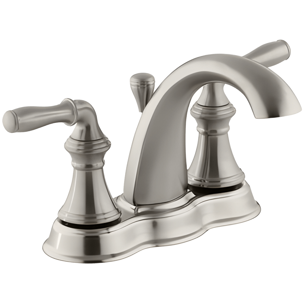Kohler K-393-N4-BN Devonshire 2 Handle Centerset Lavatory Faucet with ...