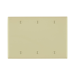 LEVITON Leviton 80735-I Standard Size Blank Wall Plate 3 Gangs Box Mount