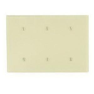 LEVITON Leviton 80735-I Standard Size Blank Wall Plate 3 Gangs Box Mount